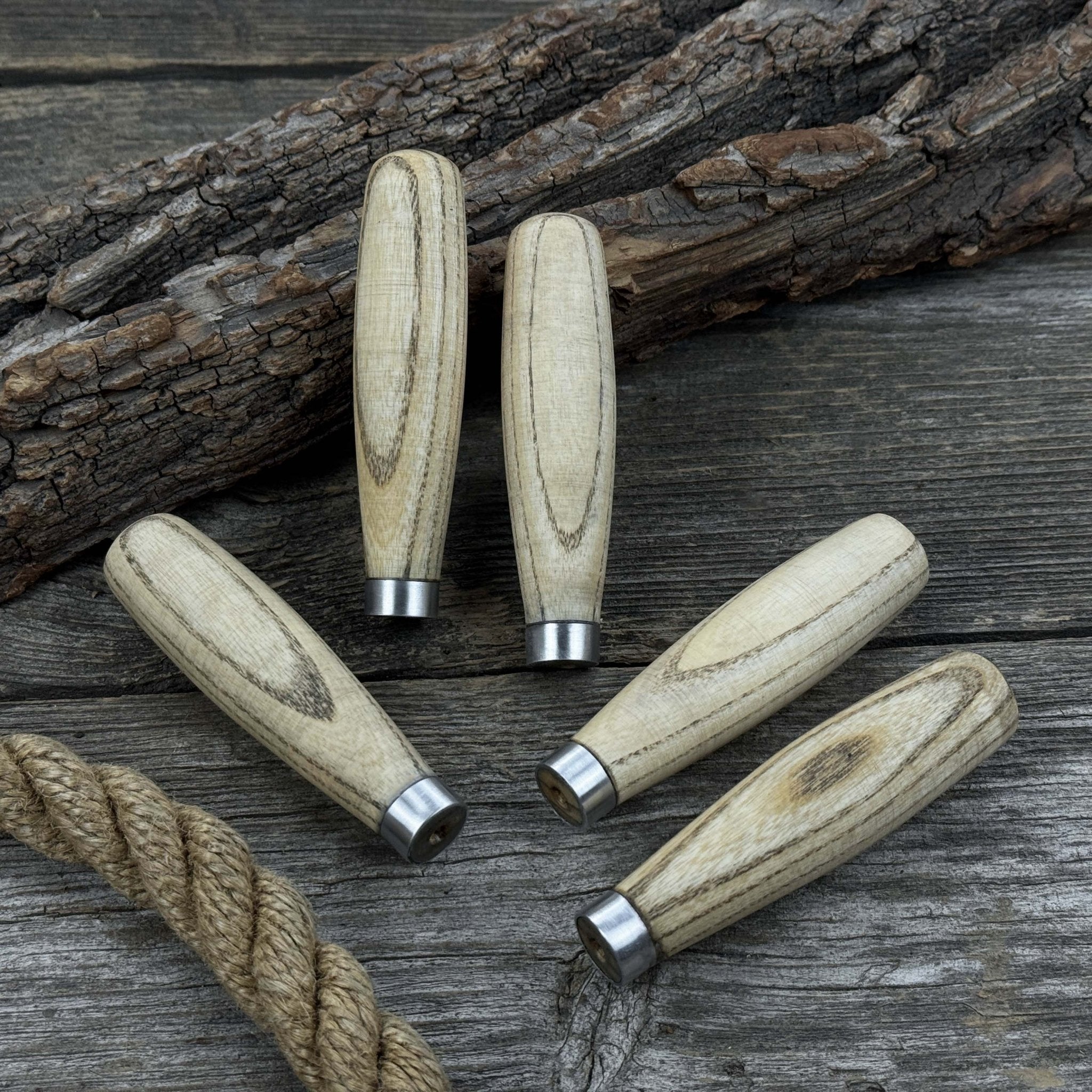 Set of 5 Compact Ash Wood Handles - Randy's LLC