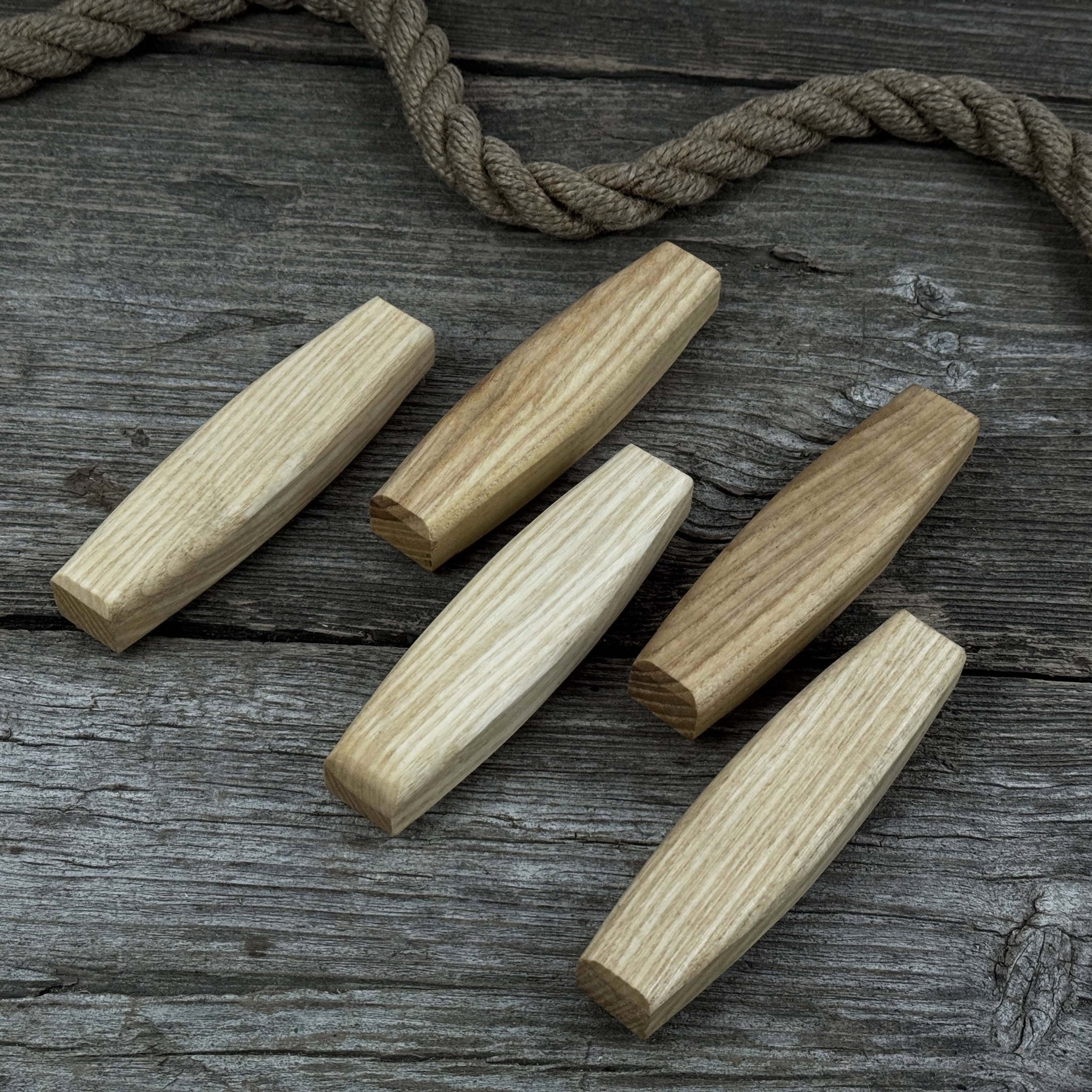 Set of 5 Replacement Wooden Handles for Knives and Drawknives - Randy's LLC