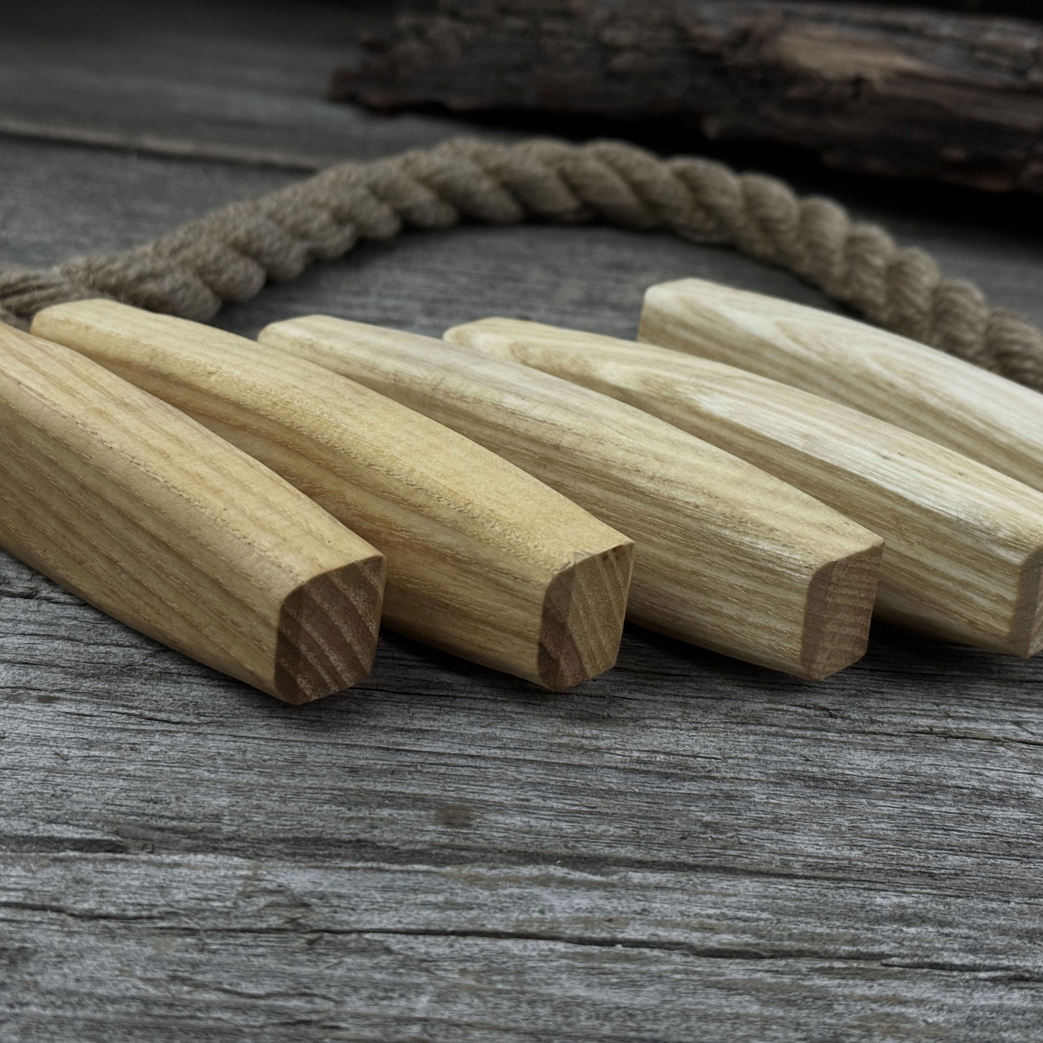 Set of 5 Replacement Wooden Handles for Knives and Drawknives - Randy's LLC