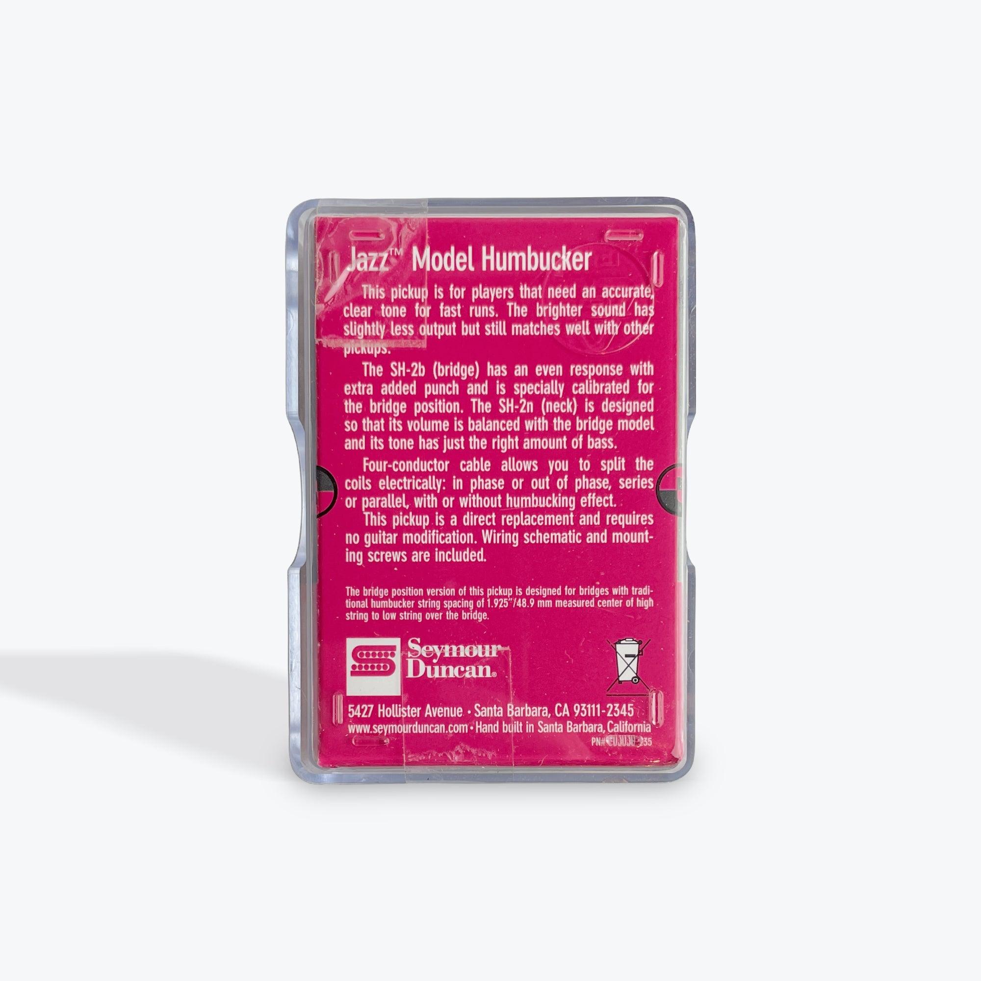 Seymour Duncan Sh2N Jazz Humbucker Electric Guitar Pickup (Black Neck) - Randy's LLC