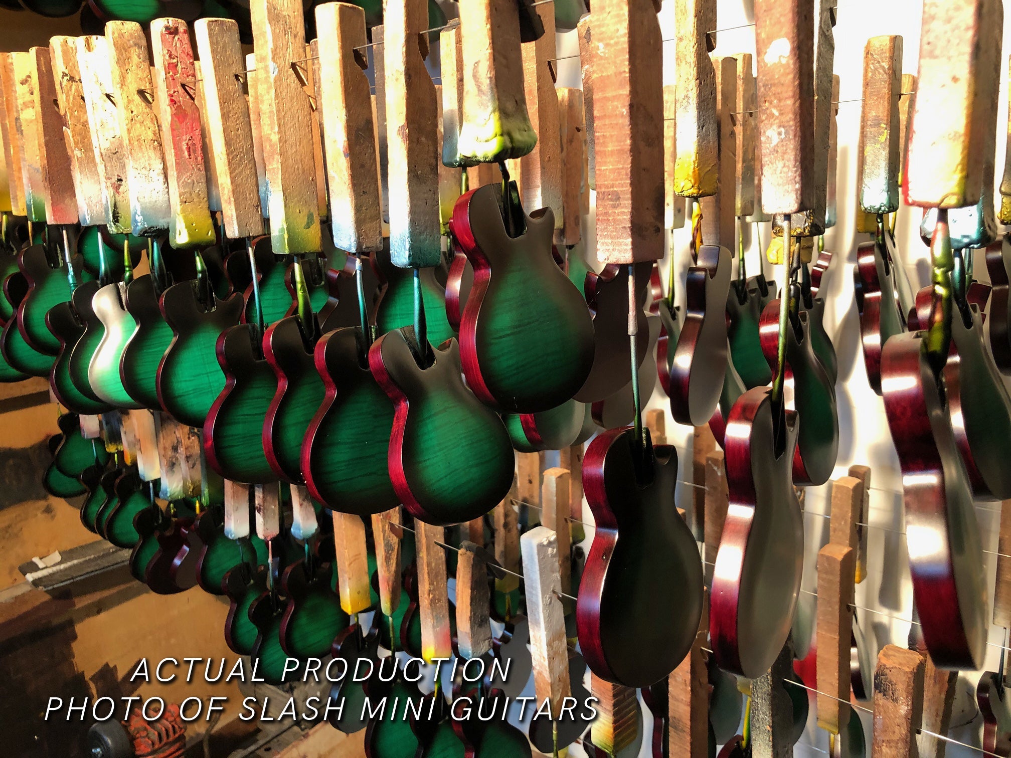 Slash Gibson Les Paul Standard Anaconda Burst 1:4 Scale Mini Guitar Model - Randy's LLC