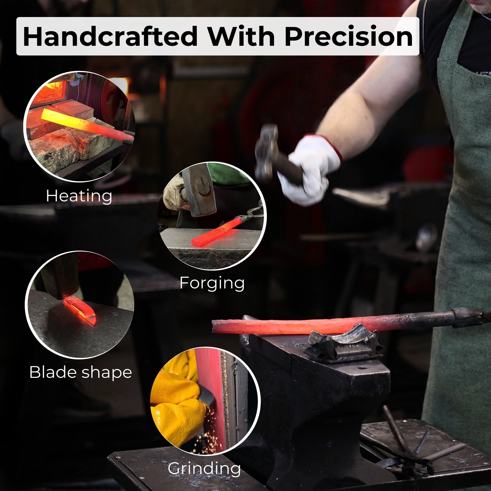 Sloyd Knife with Leather Sheath, 8 cm (3.15 inches) - Randy's LLC