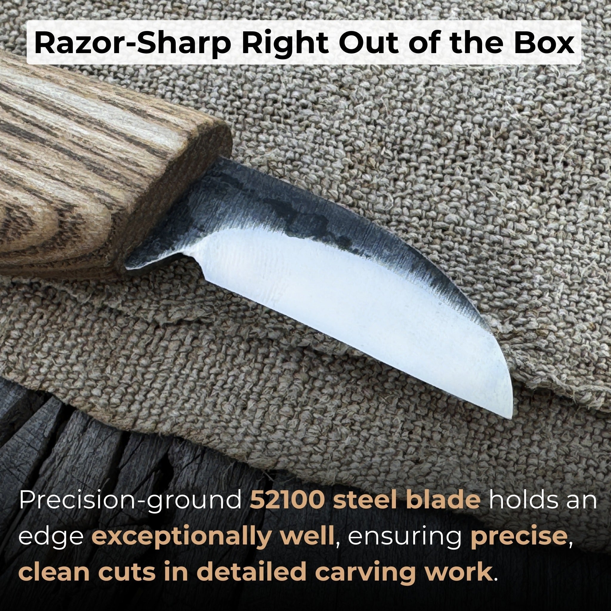 Small Chip Carving Knife, 3 cm (1.2 inches) - Randy's LLC