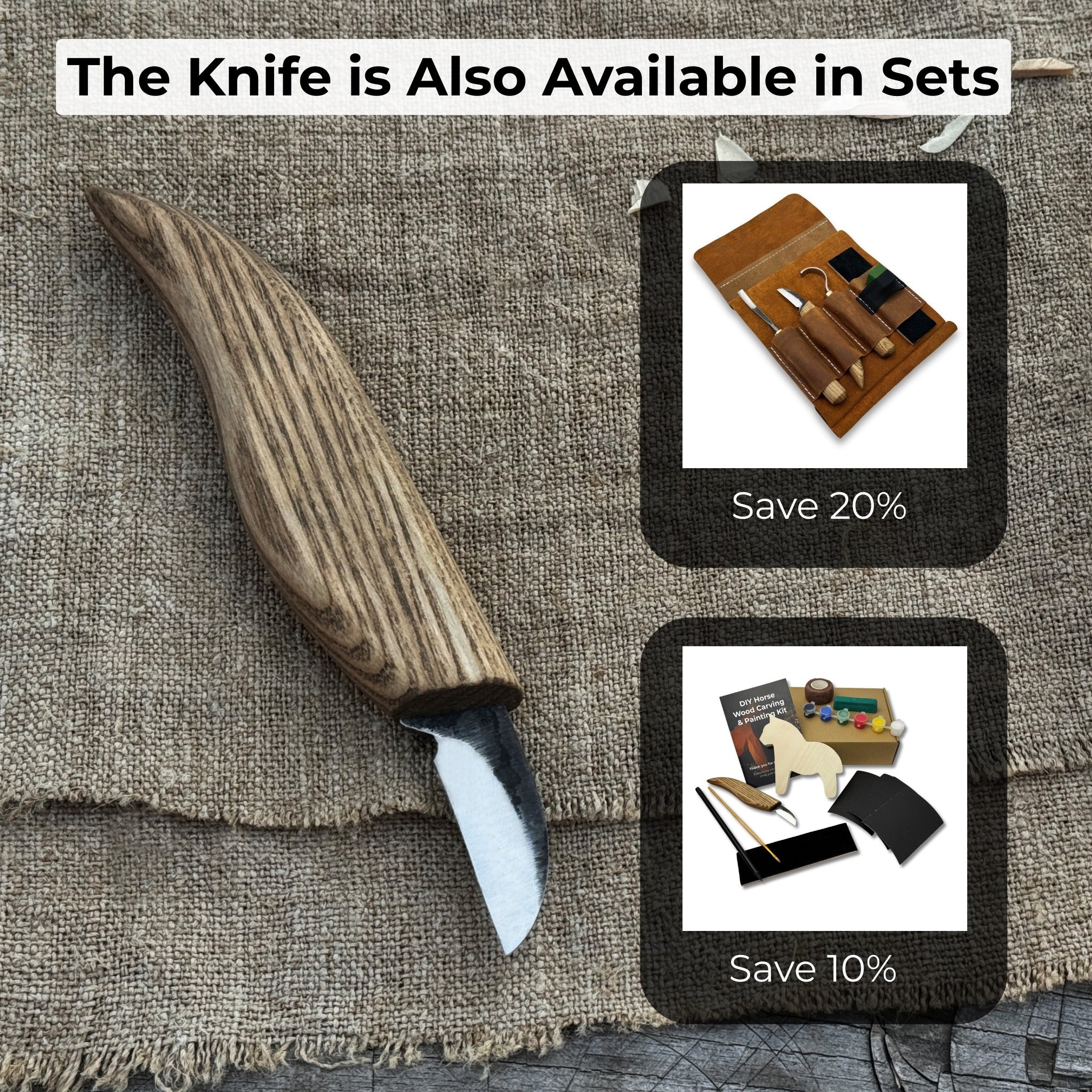 Small Chip Carving Knife, 3 cm (1.2 inches) - Randy's LLC