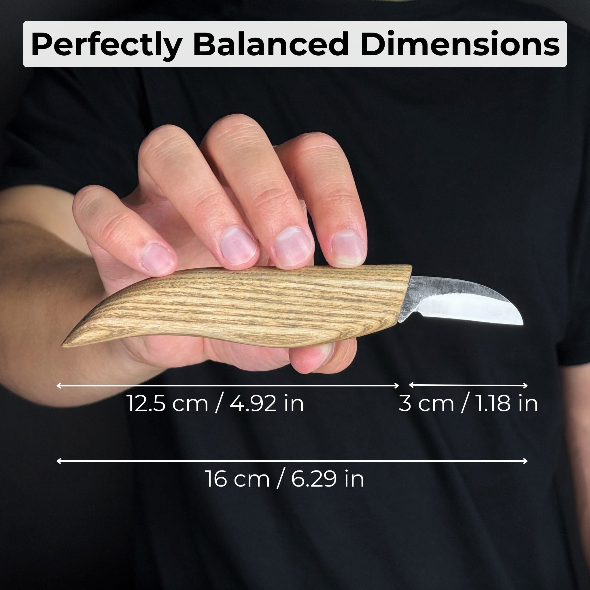 Small Chip Carving Knife, 3 cm (1.2 inches) - Randy's LLC