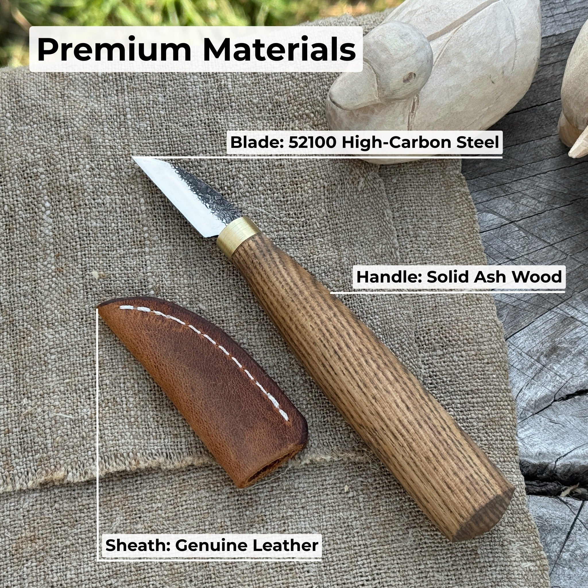 Small Chip Carving Knife, 3.5 cm (1.38 inches) - Randy's LLC