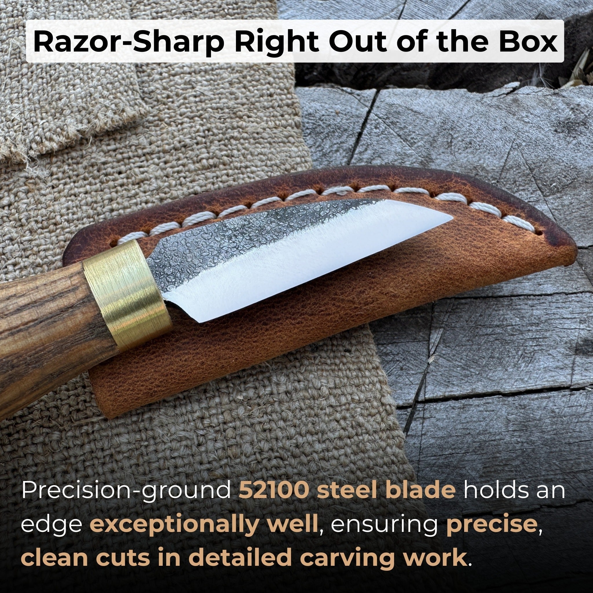 Small Chip Carving Knife, 3.5 cm (1.38 inches) - Randy's LLC