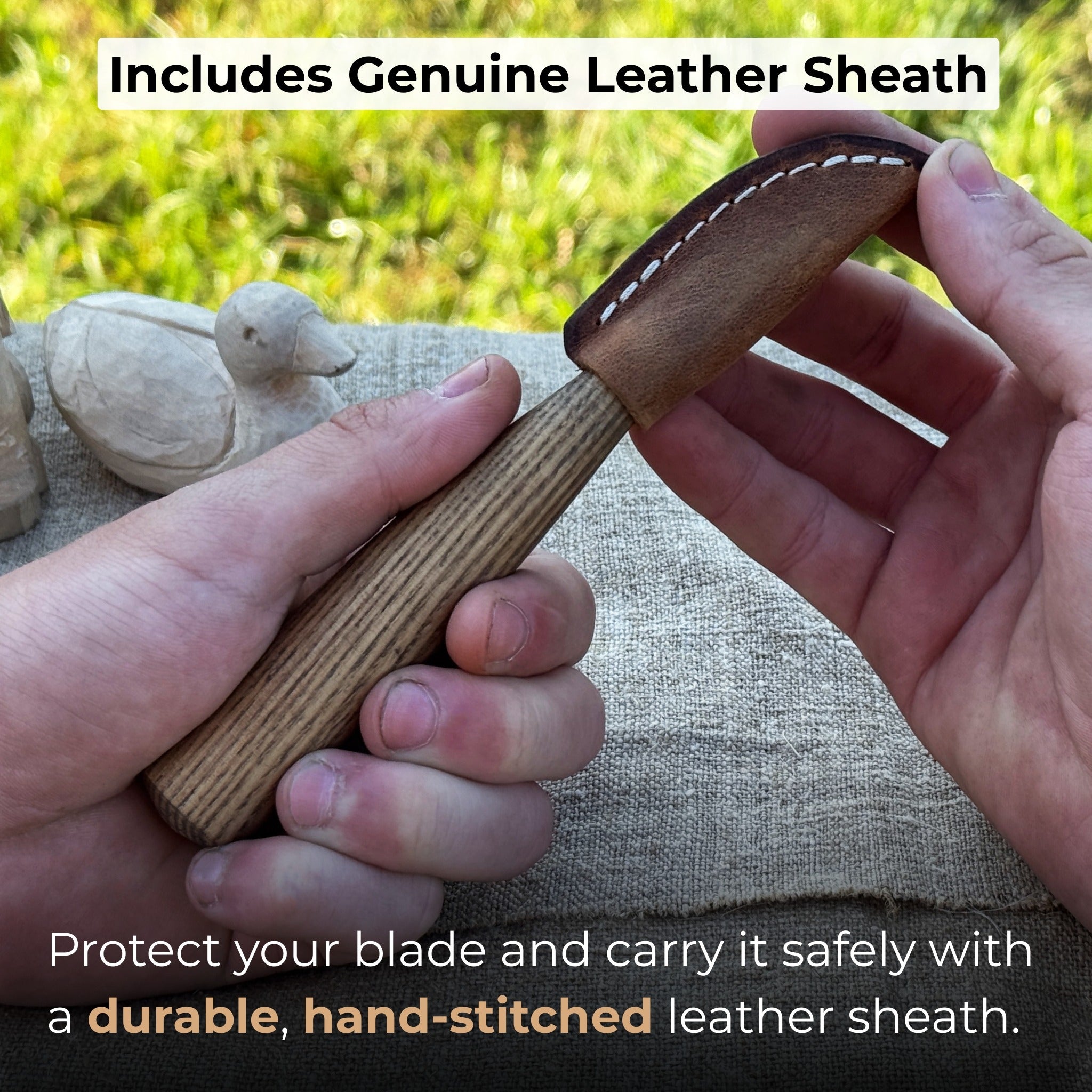 Small Chip Carving Knife, 3.5 cm (1.38 inches) - Randy's LLC