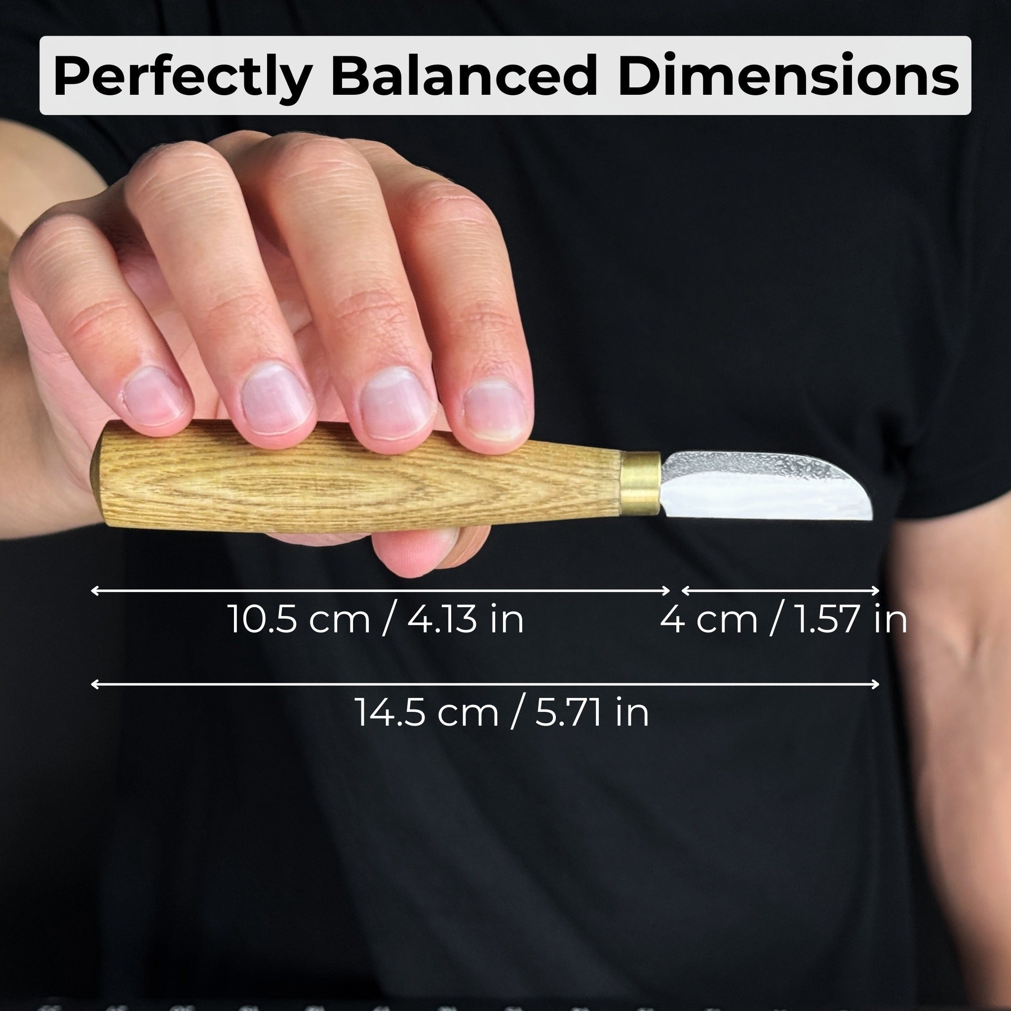 Small Chip Carving Knife, 4 cm (1.57 inches) - Randy's LLC