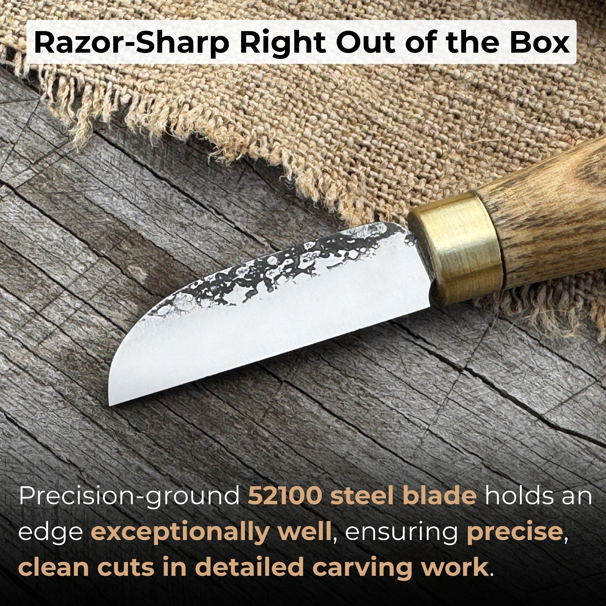 Small Chip Carving Knife, 4 cm (1.57 inches) - Randy's LLC