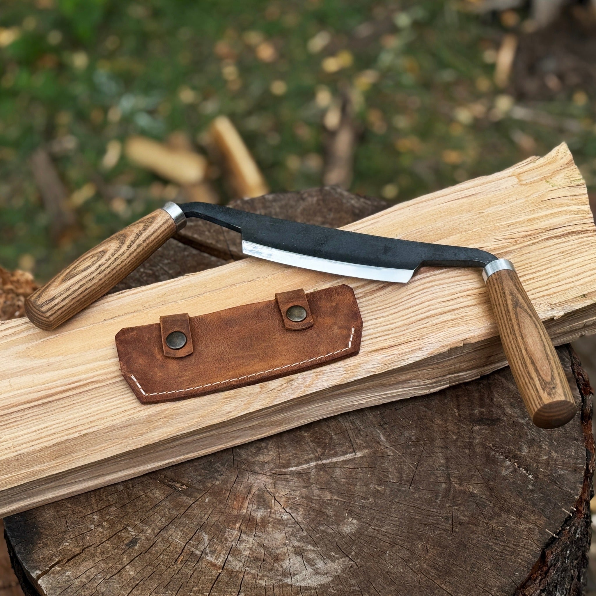 Small Curved Drawknife (Push/Pull), 10.5 cm (4.13 inches) - Randy's LLC