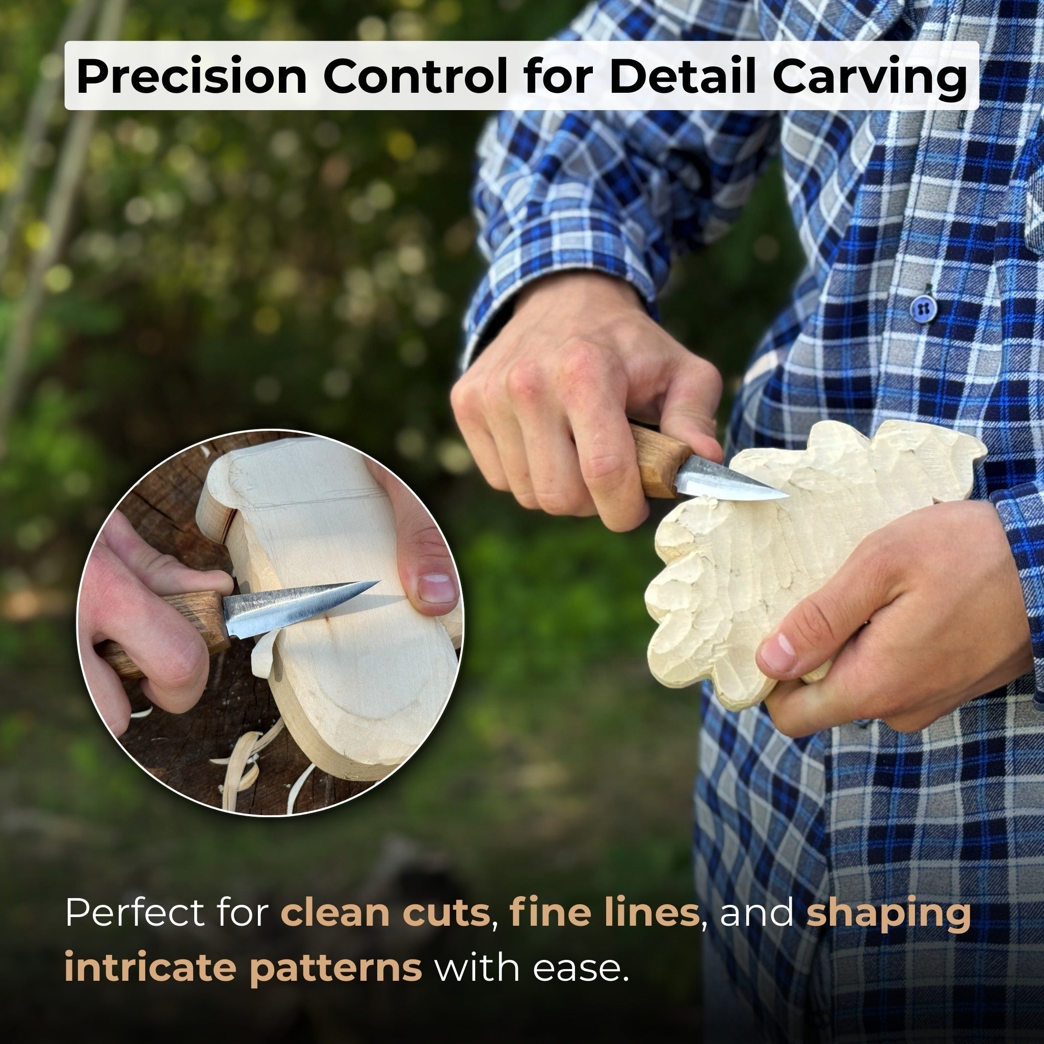Small Sloyd Carving Knife, 5.5 cm (2.16 inches) - Randy's LLC