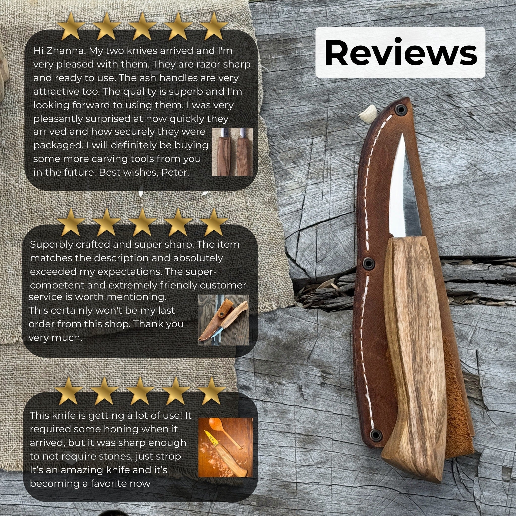 Small Sloyd Carving Knife, 5.5 cm (2.16 inches) - Randy's LLC