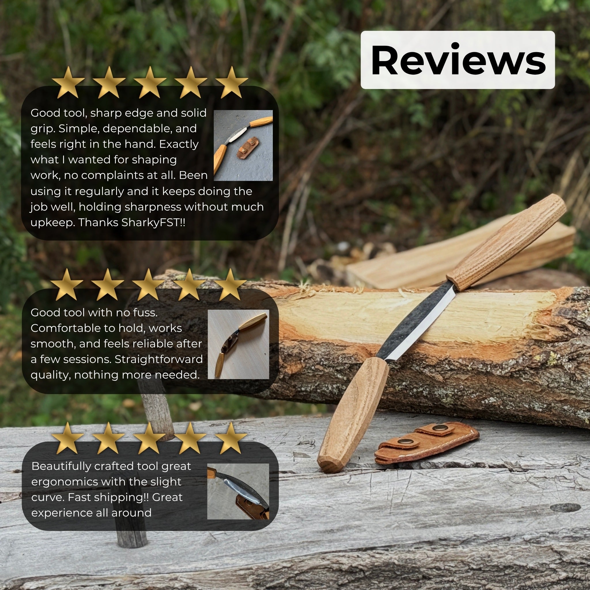 Small Straight Drawknife, 8.5 cm (3.3 inches) Cutting Edge - Randy's LLC