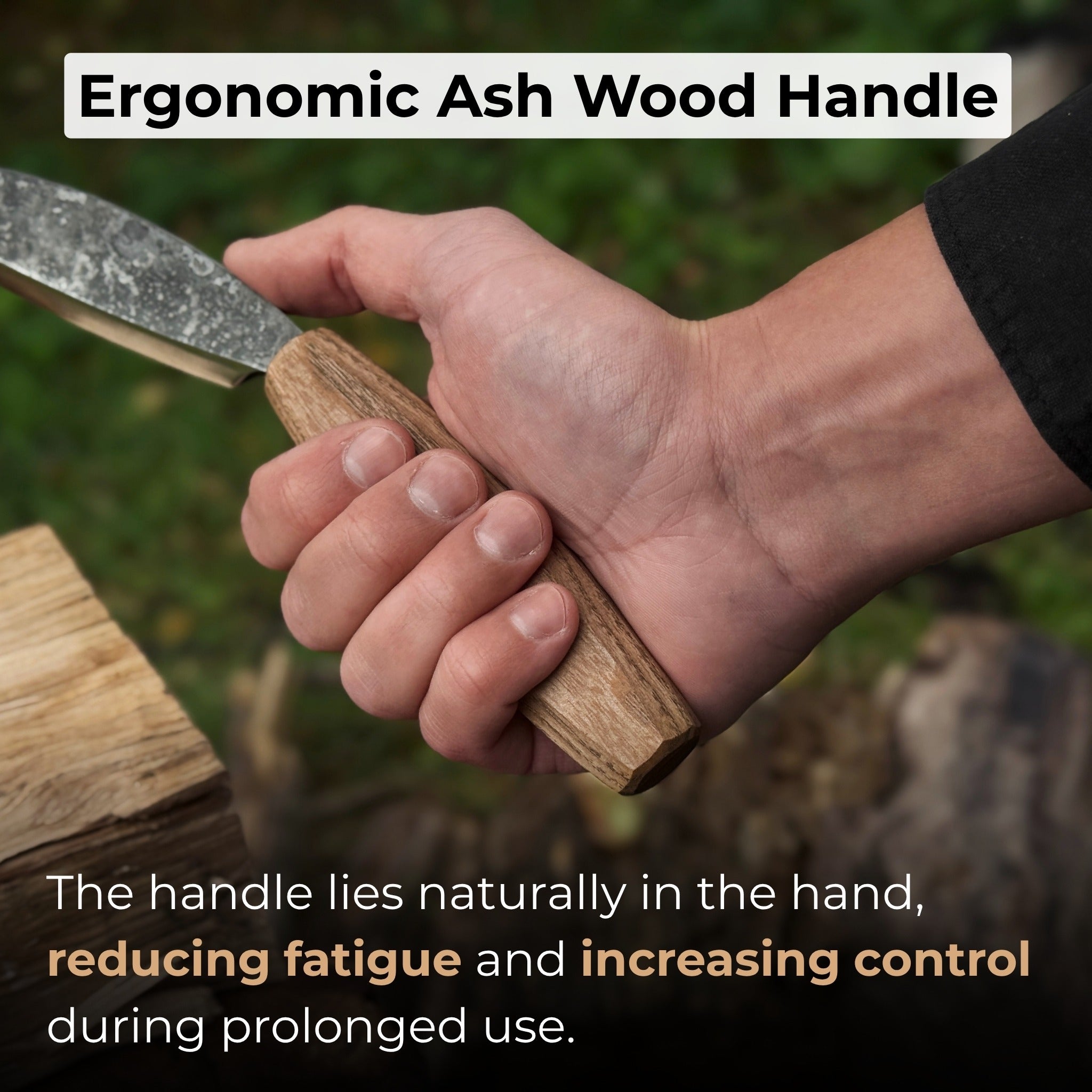 Small Straight Drawknife, 8.5 cm (3.3 inches) Cutting Edge - Randy's LLC