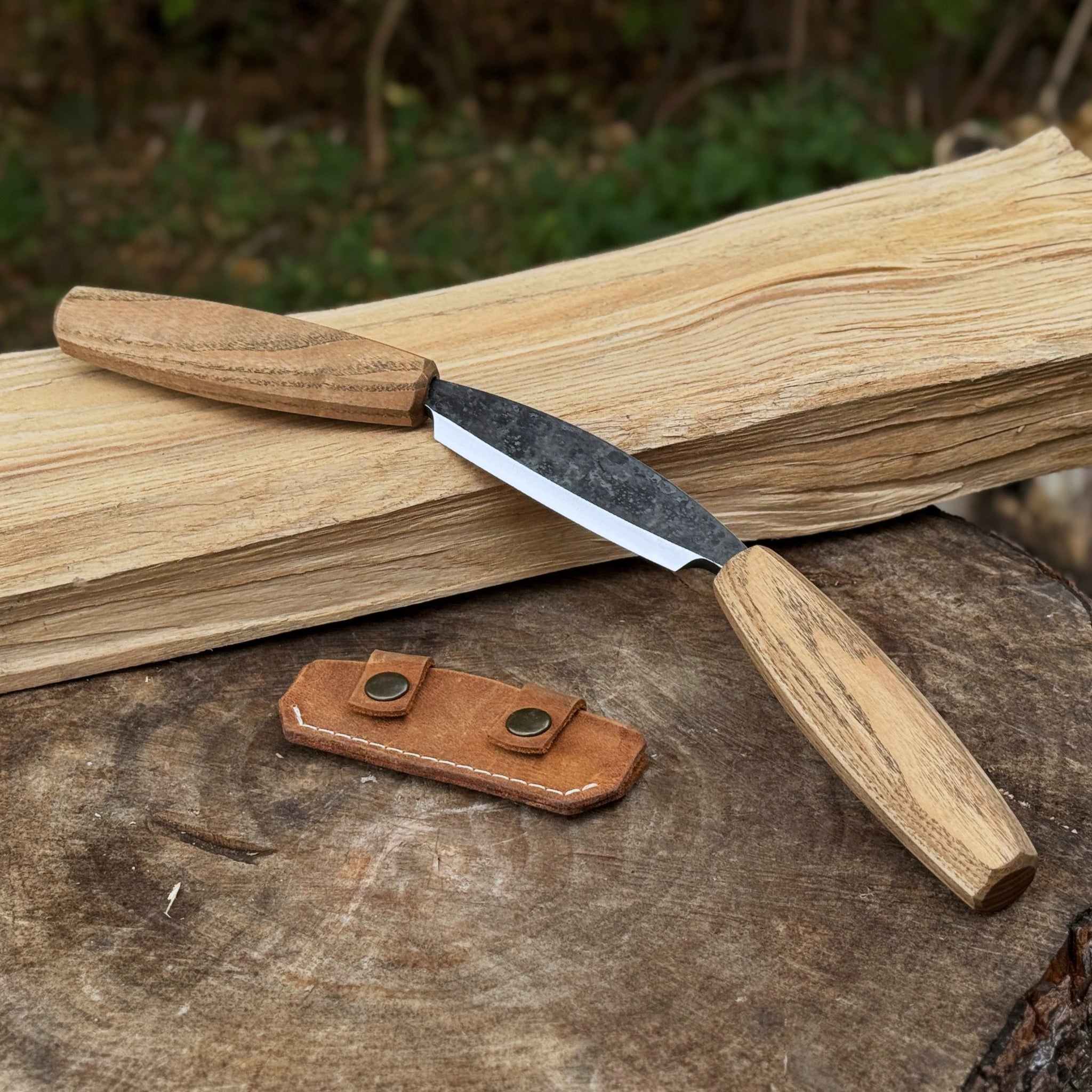 Small Straight Drawknife, 8.5 cm (3.3 inches) Cutting Edge - Randy's LLC