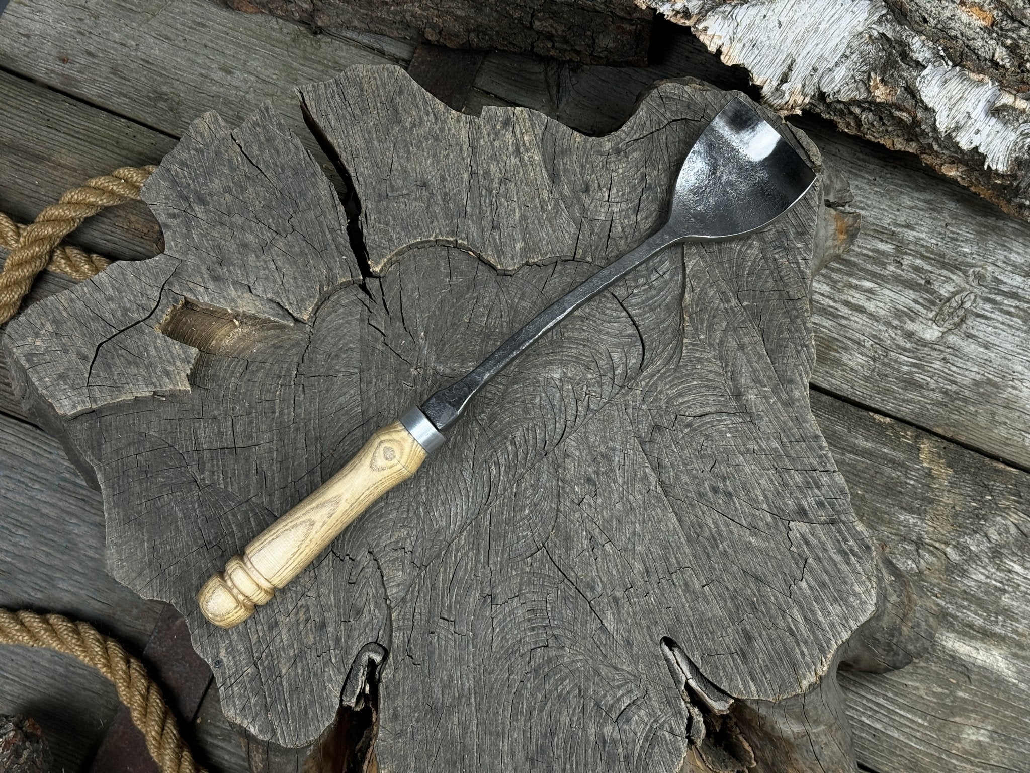 Spoon (Short) Bent Gouge, 50 - 70 mm (2 - 2.8 inches) - Randy's LLC