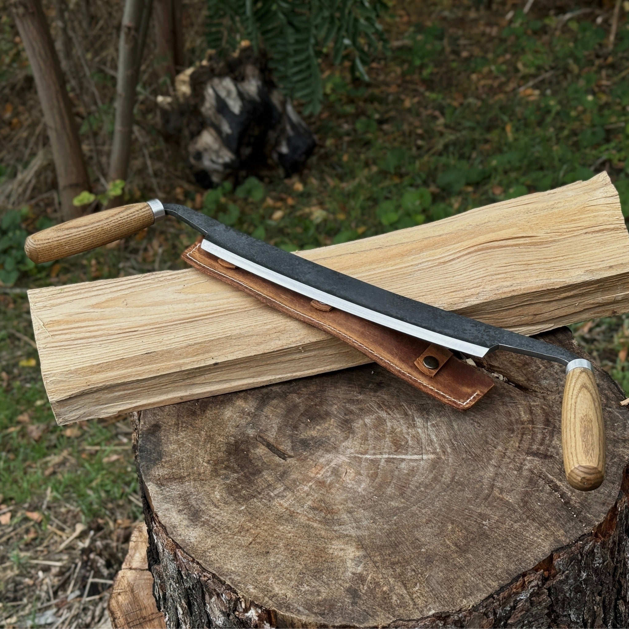 Straight Drawknife, 26 cm (10.2 inches) Cutting Edge - Randy's LLC