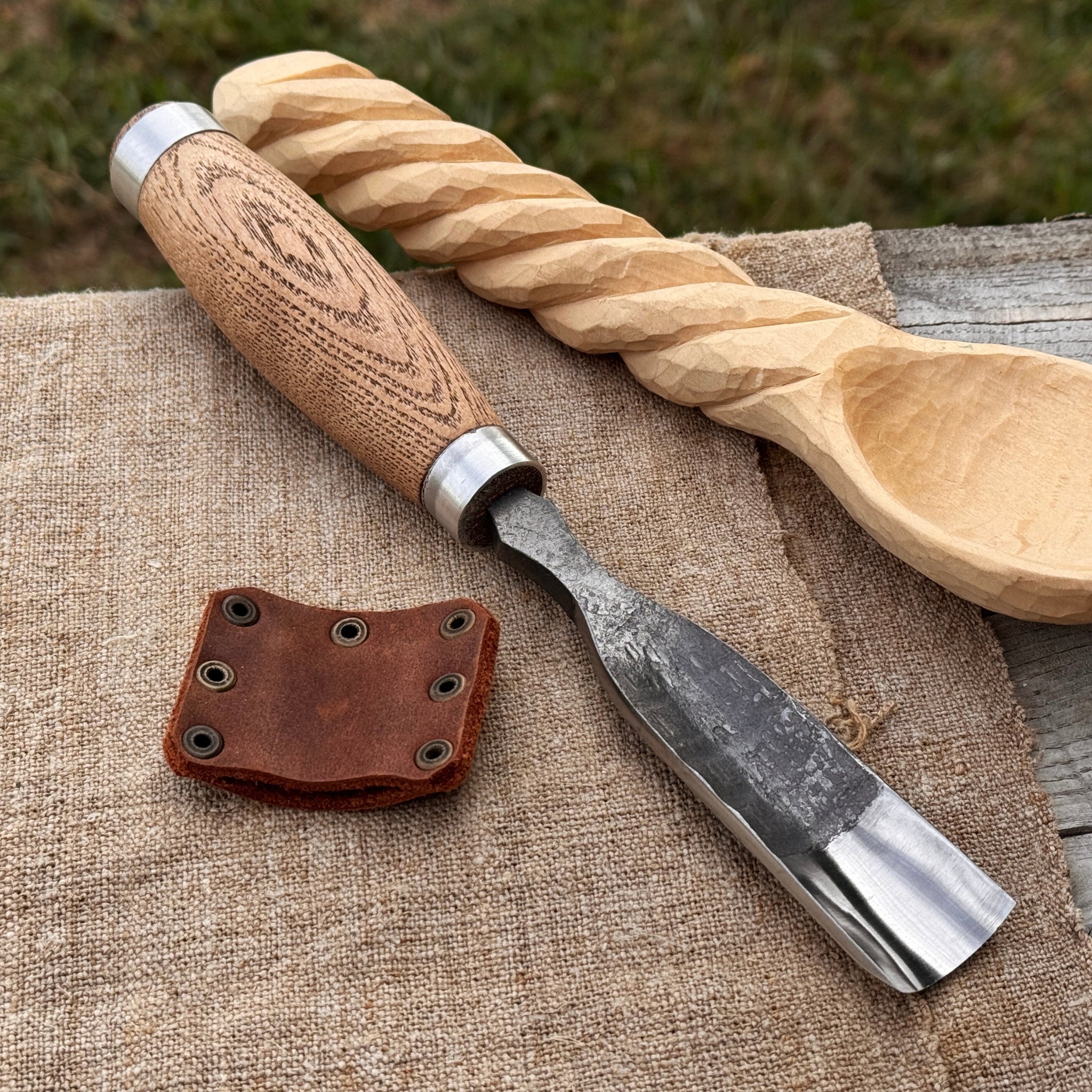 Straight Gouge (Rounded Chisel), 10 - 45 mm (0.4 - 1.8 inches) - Randy's LLC