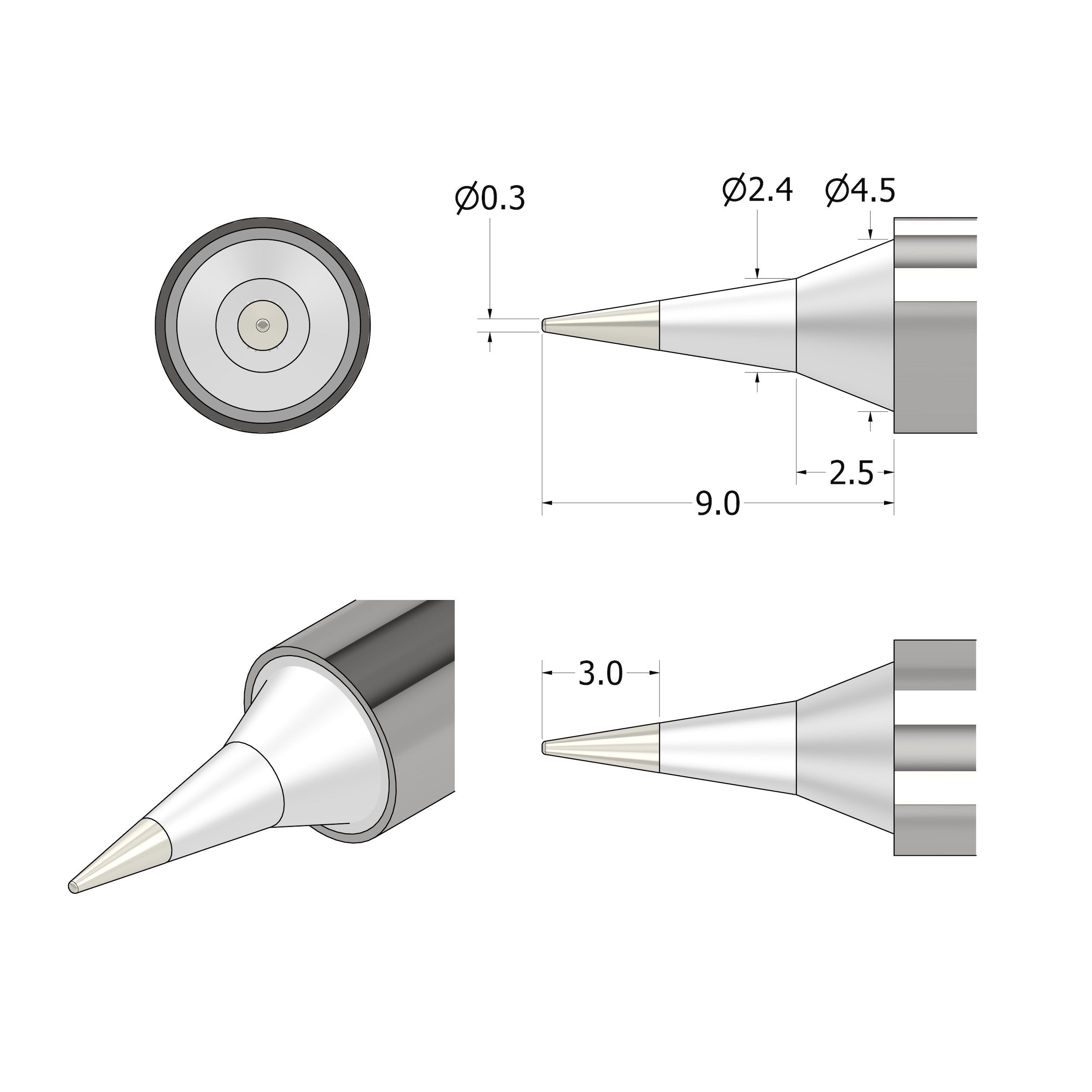 FixHub Soldering Iron Point Tip - Randy's LLC