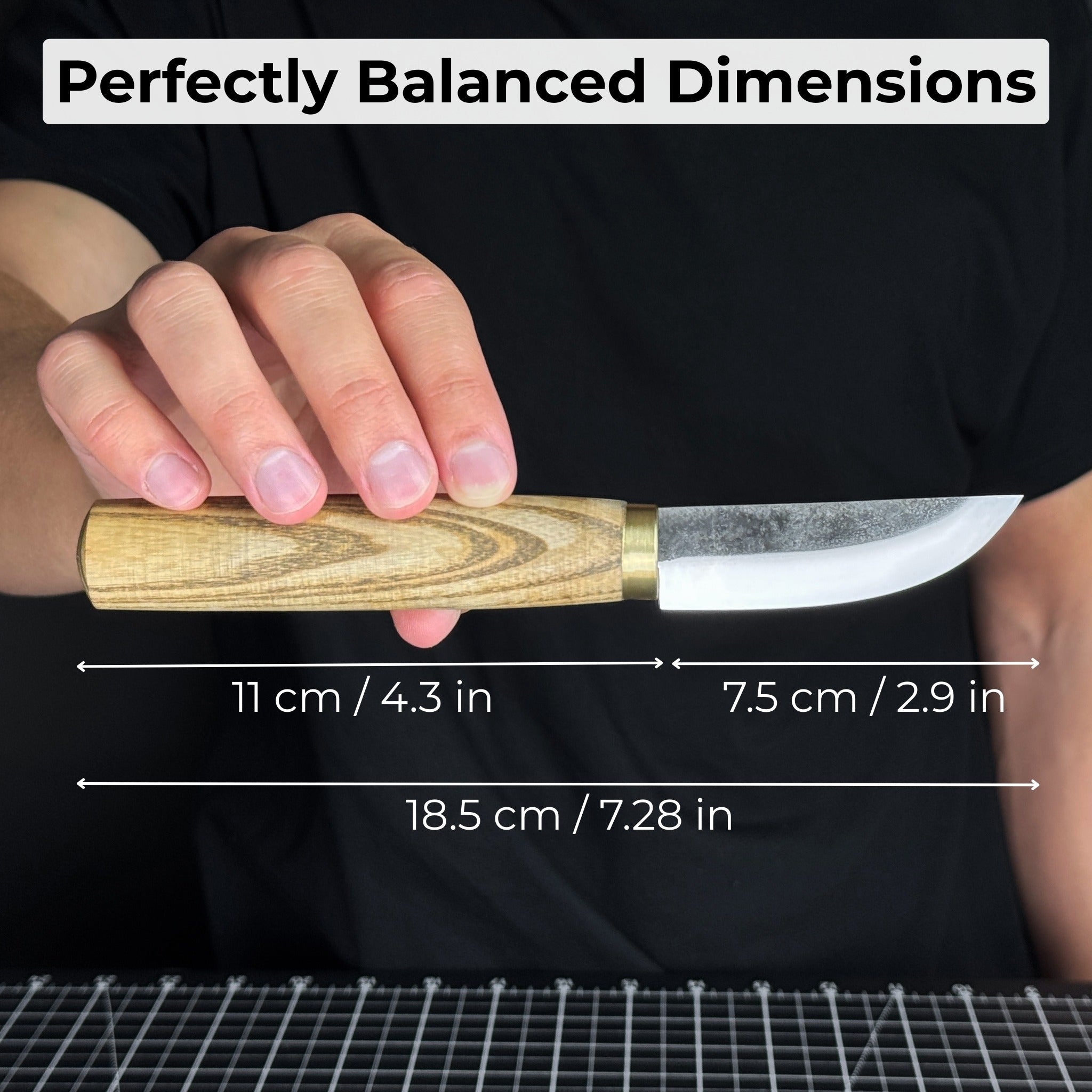 Whittling Sloyd Knife with Leather Sheath, 7.5 cm (2.95 inches) Blade - Randy's LLC