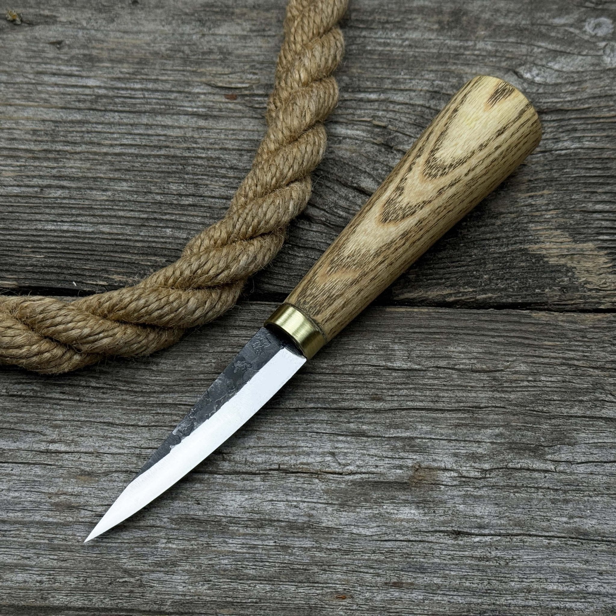 Whittling Sloyd Knife with Leather Sheath, 7.5 cm (2.95 inches) - Randy's LLC