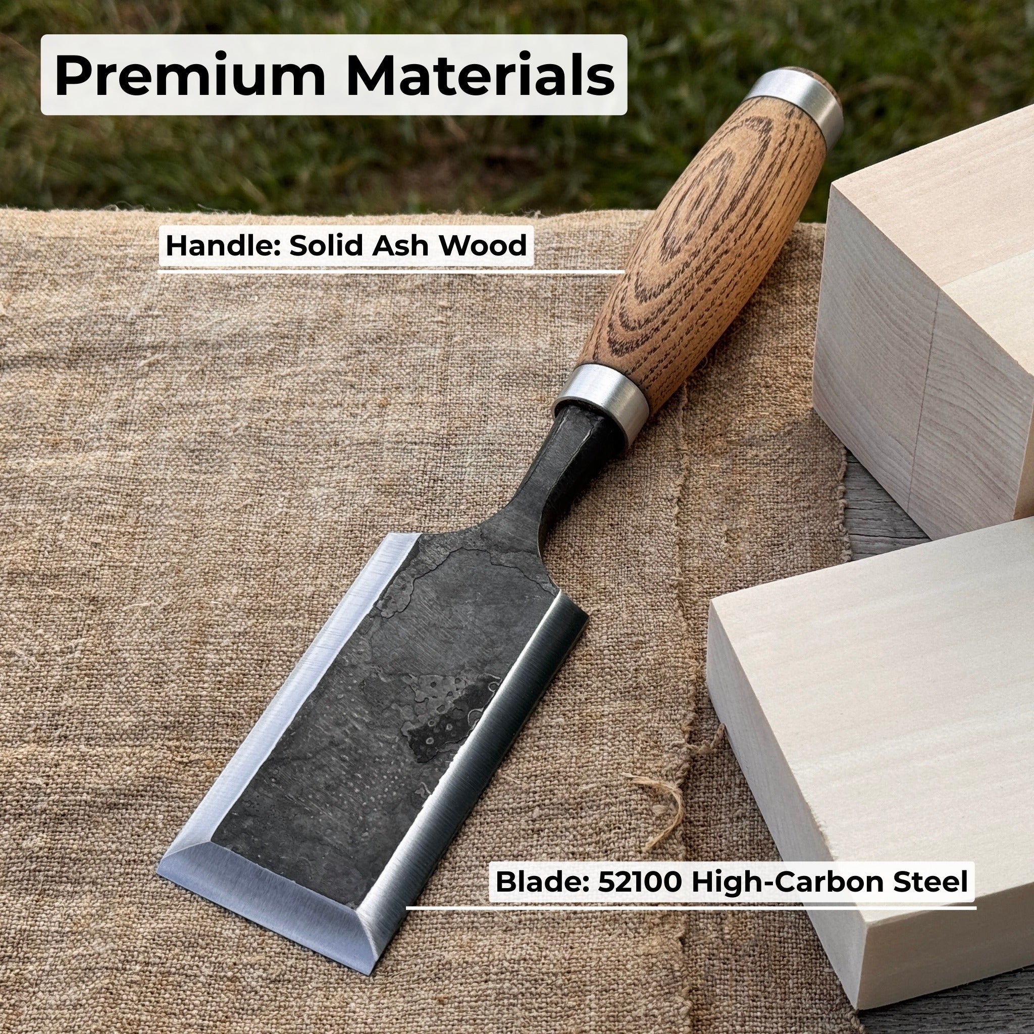 Wood Carving Chisel, 10 - 50 mm (0.39 - 1.97 inches) - Randy's LLC