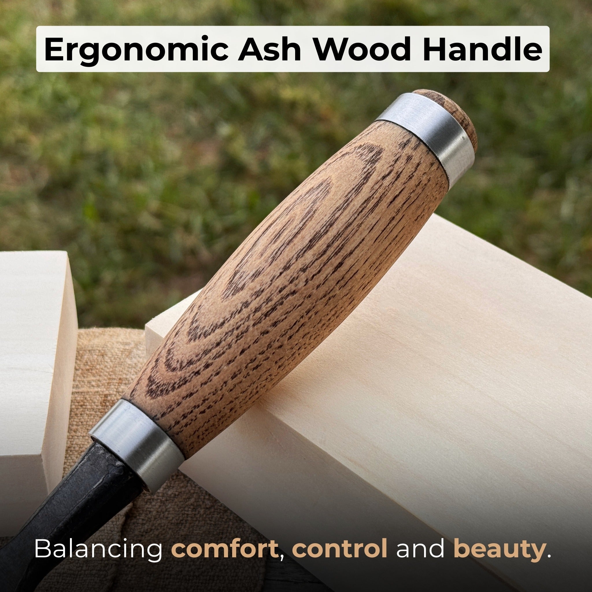 Wood Carving Chisel, 10 - 50 mm (0.39 - 1.97 inches) - Randy's LLC