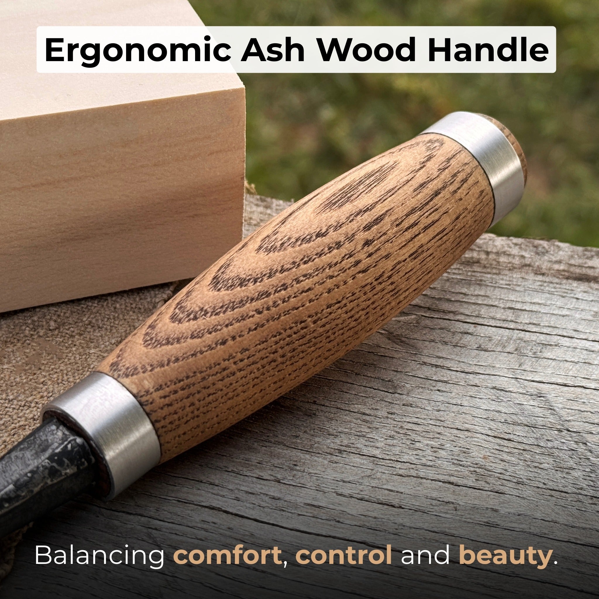 Wood Carving Chisel, 10 - 50 mm (0.39 - 1.97 inches) - Randy's LLC