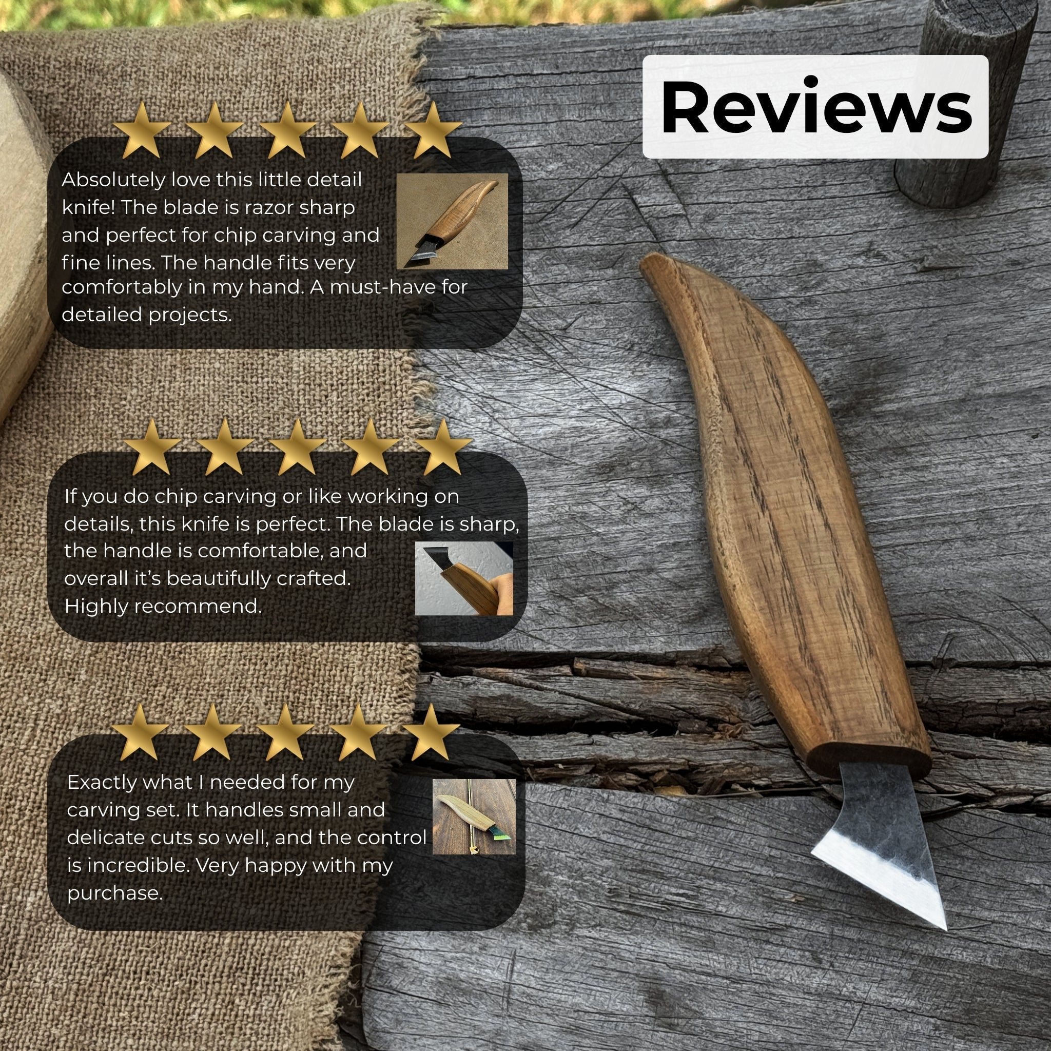 Wood Carving Knife, 2.5 cm (1 inch) - Randy's LLC