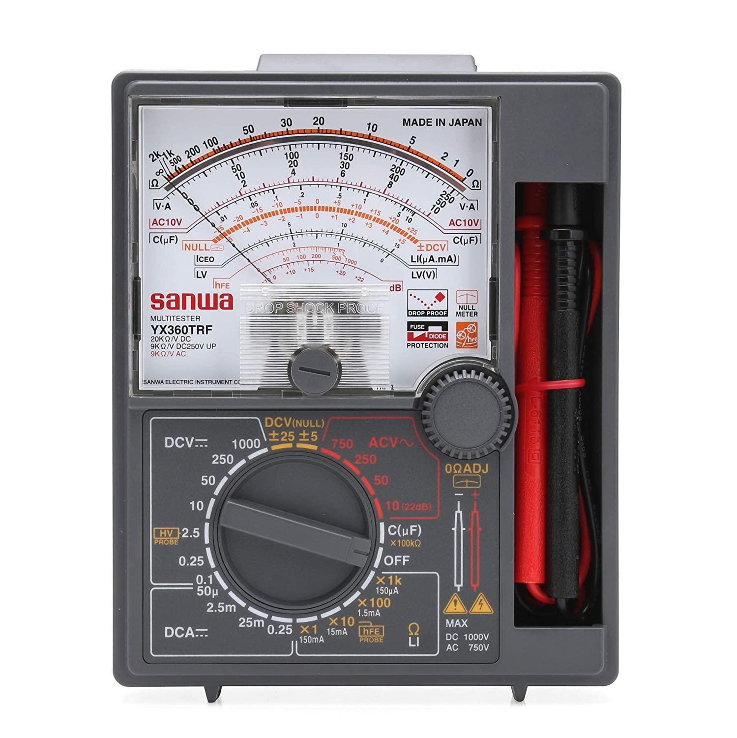 YX360TRF Analog Multimeter w/ Built-In Case - Randy's LLC